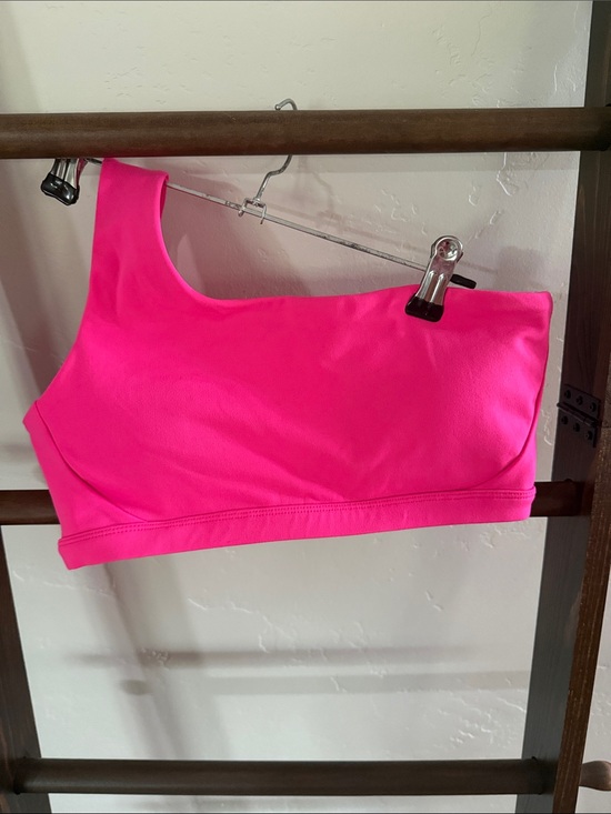 Acta Other - One-Shoulder Sports Bra - Hot Pink